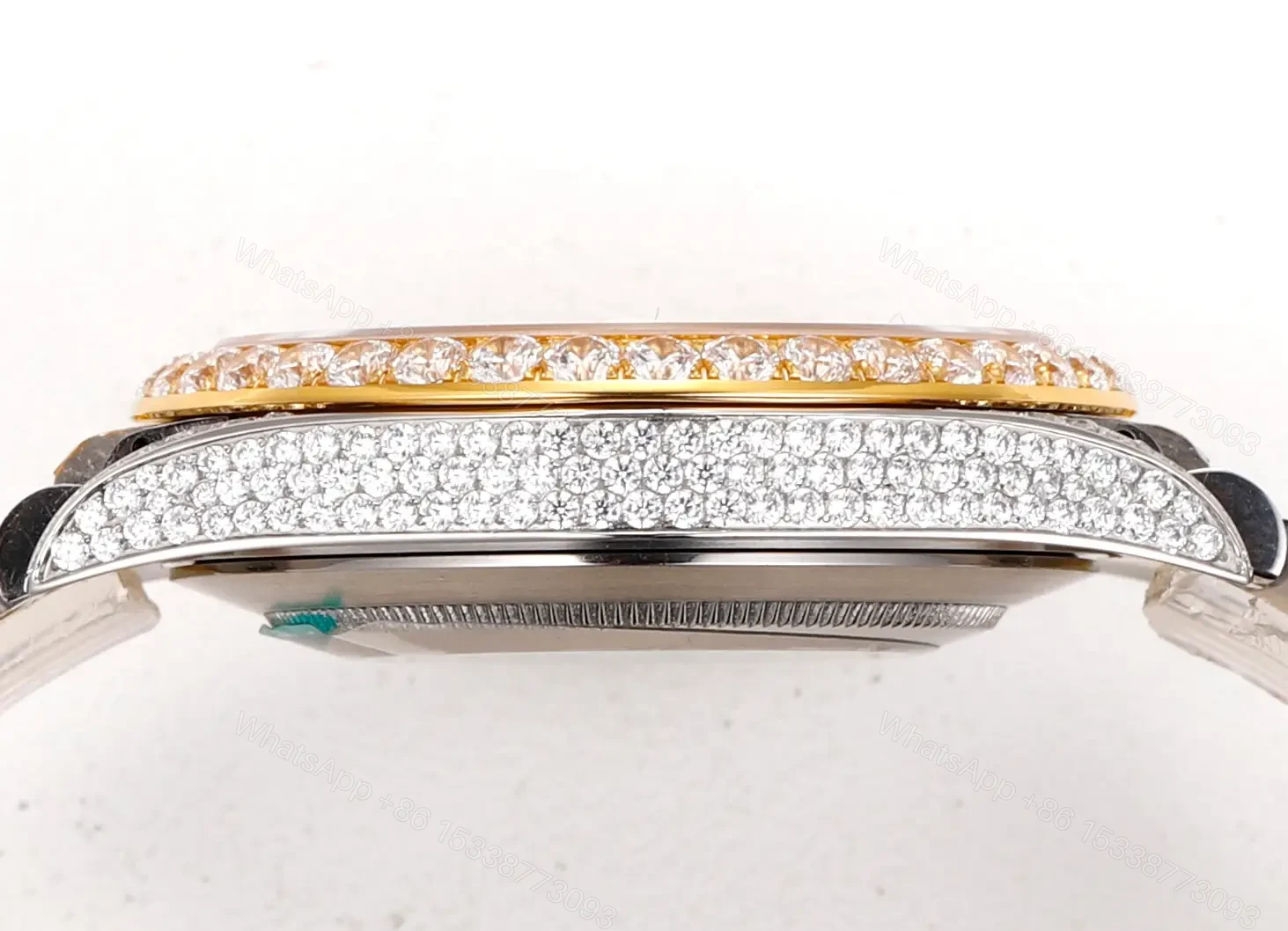 View 6 of Best Rolex Datejust 41 replica 41MM Pavé Dial Two-Tone Jubilee Bracelet Edition RG-DATEJUST41-PAVE-TT-JUBILEE