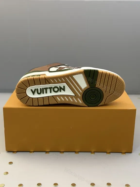 View 3 of Patterned Leather LV-Detail High-Tops: Comfort & Couture sneakers
