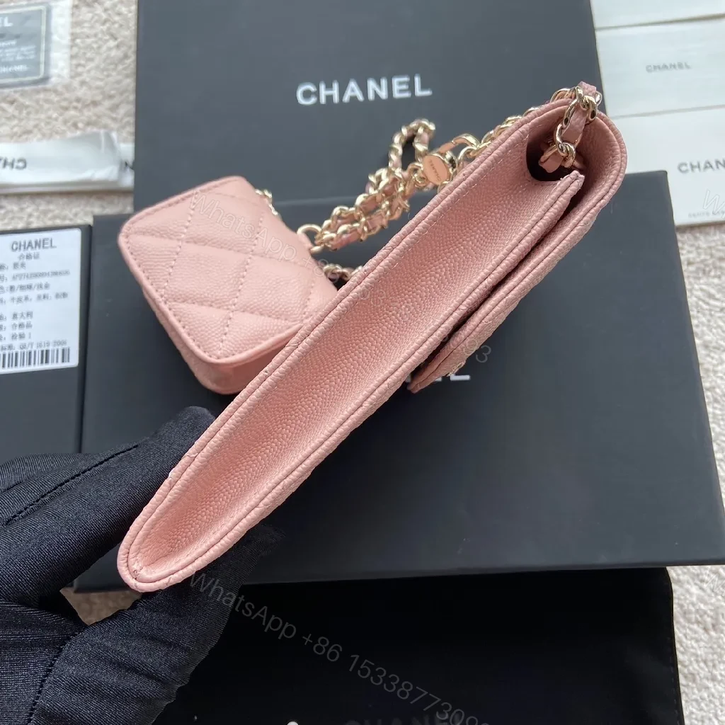 View 4 of Soft Pink Quilted Satchel Set: Everyday Luxury Accessory