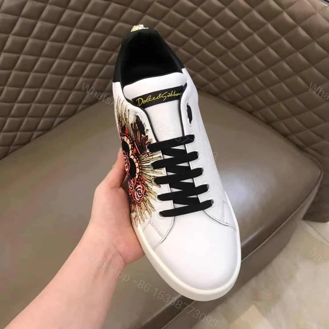 View 5 of DOLCE & GABBANA PRINTED CALFSKIN PORTOFINO SNEAKERS – DG5