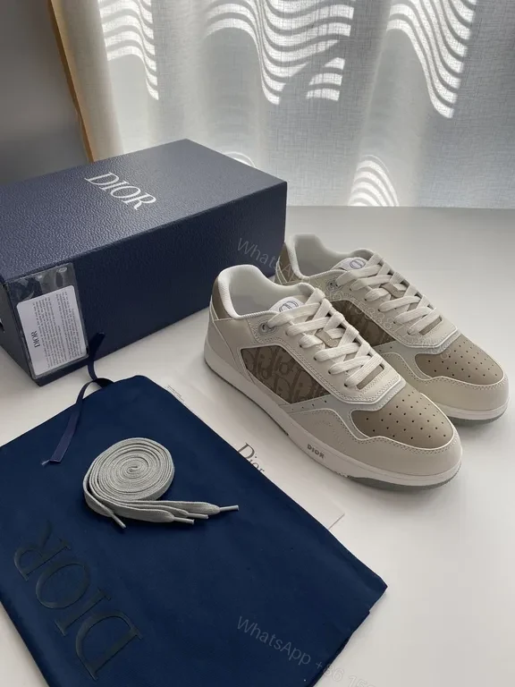 View 9 of Beige Leather Mesh Sneaker - Chic Luxe Comfort