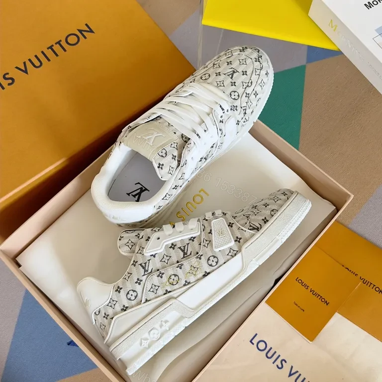 View 2 of Louis Vuitton Monogram High-Top Sneakers: Luxe Comfort