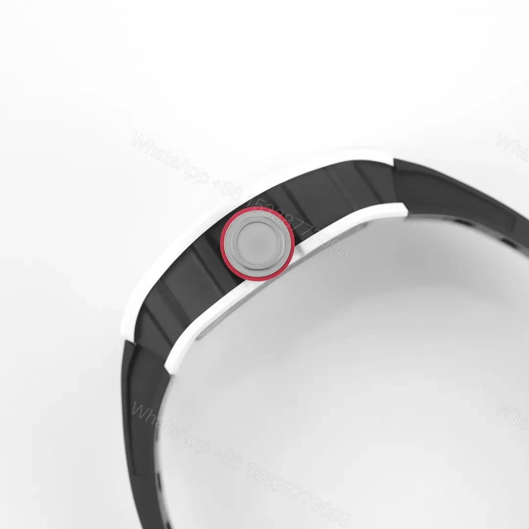 KU+ KV-V5 White Ceramic Skeleton Watch — view 1