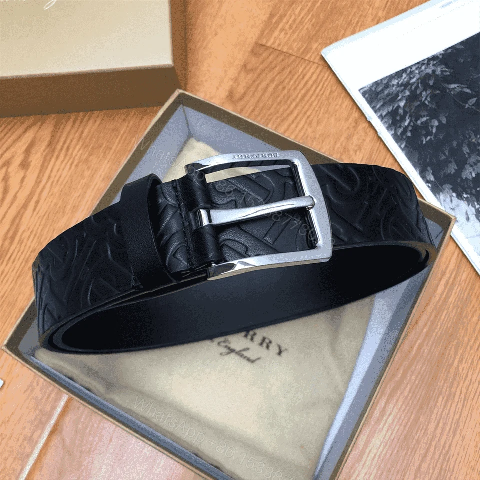 View 2 of BURBERRY MONOGRAM LEATHER BELT – B22
