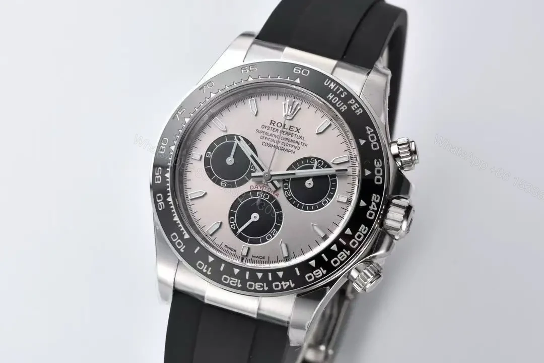 View 9 of Replica Rolex Daytona Ghost Oysterflex Grey 116519 Super Clone Watch