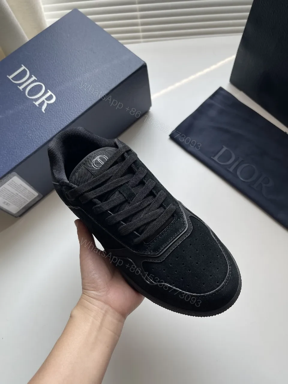 View 5 of Black Texture-Detail Sneaker: Subtle Luxe, All-Day Comfort