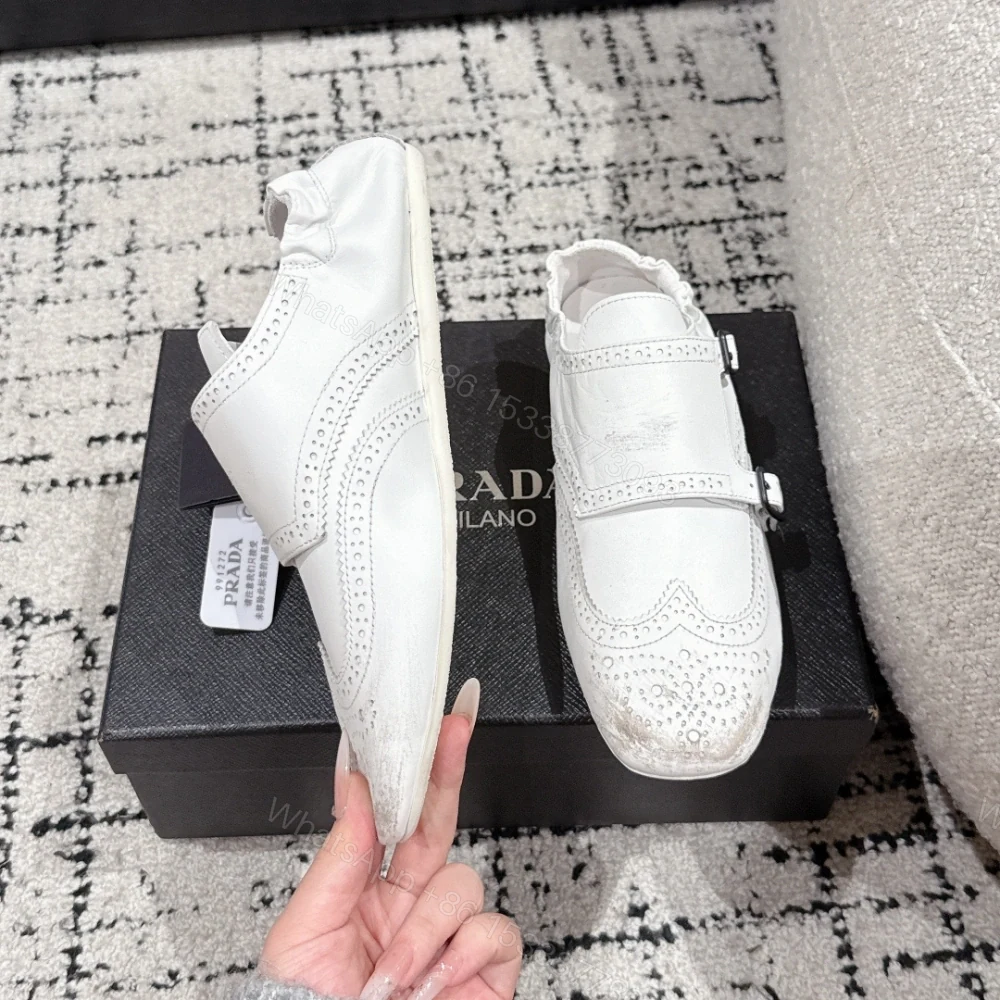 View 3 of 高仿Prada*2EG469C小牛皮懶人鞋白色免檢版