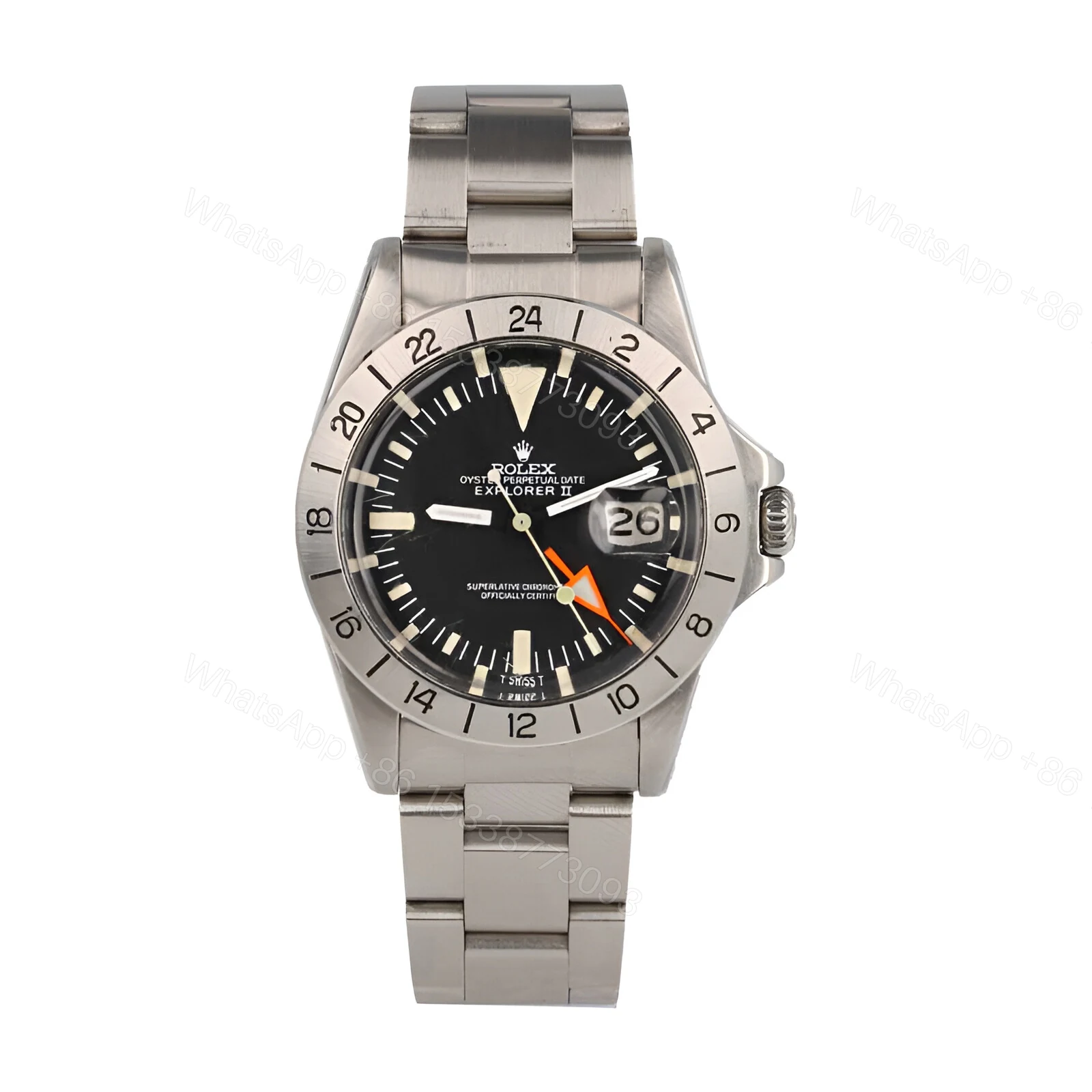 Rolex Explorer II 1655 (Antique) Black Dial WARO025 Oyster Replica — view 1