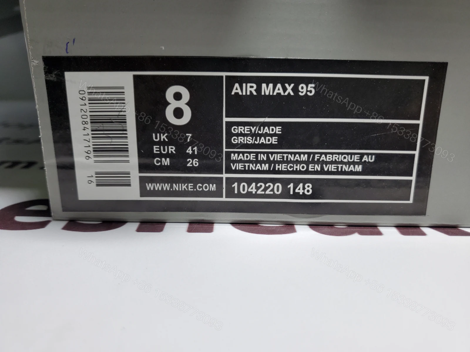 View 6 of Nike Air Max 95 Crystal Blue