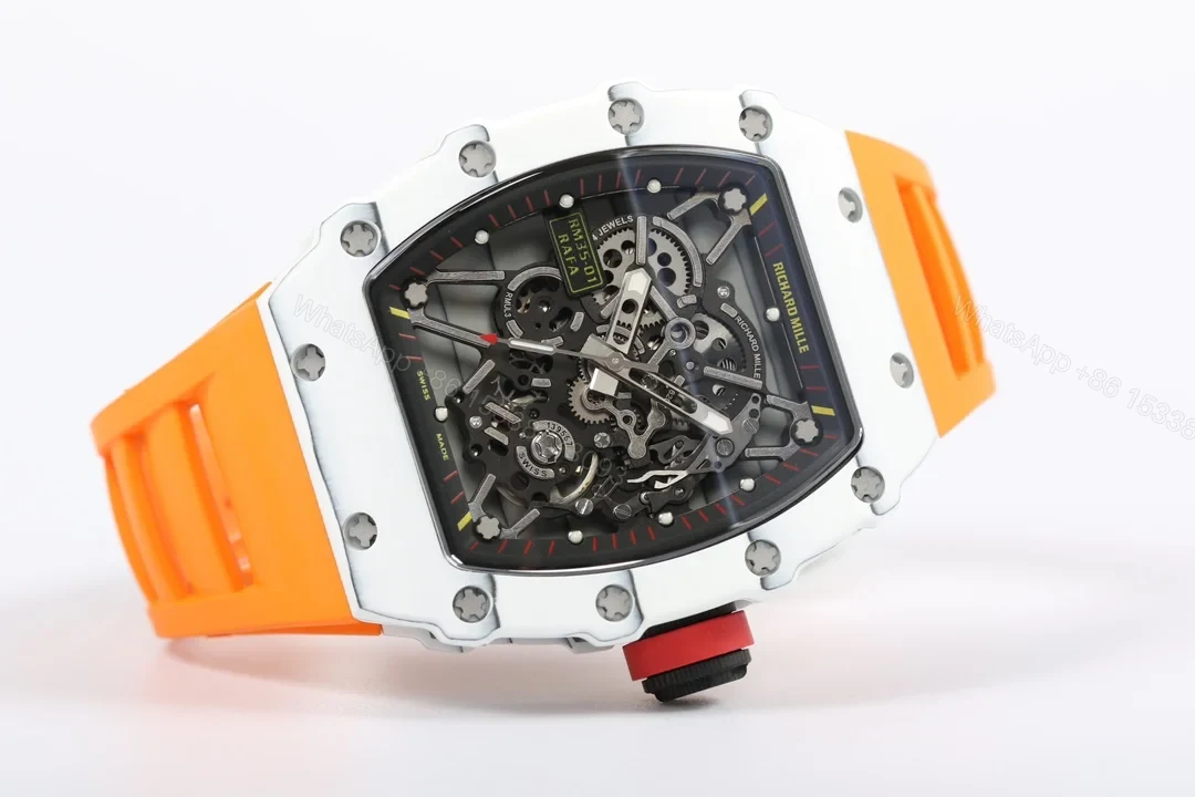 View 5 of Richard Mille RM35-01 NTPT Carbon Fiber RMUL3 White Gemstone Suspension Watch RM35-01-NTPT-WGS