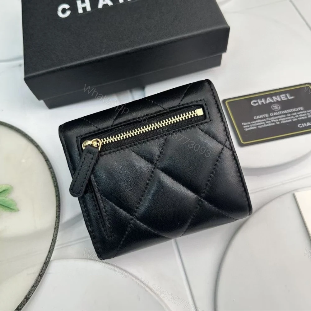 View 8 of Chanel 19 Flap Card Holder Black 11Cm AP1790 B04852 94305