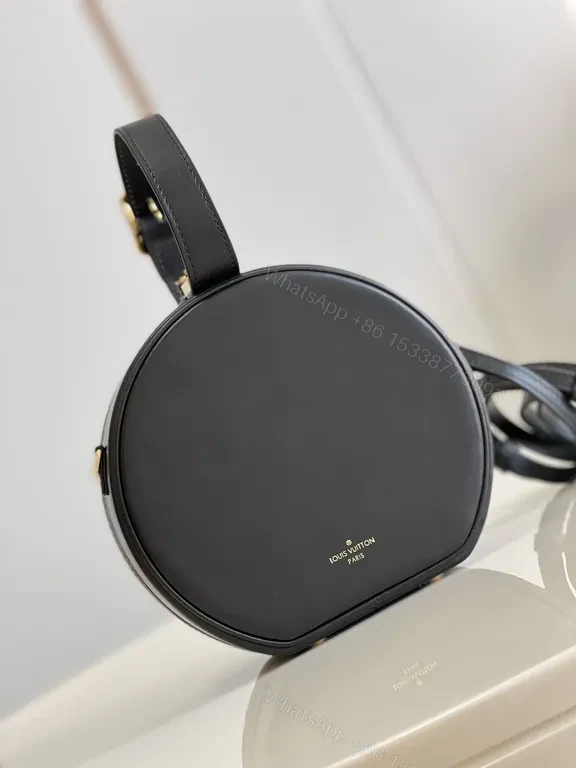 View 7 of Louis Vuitton Round LV Signature Crossbody Bag - Monogram, Black Trim