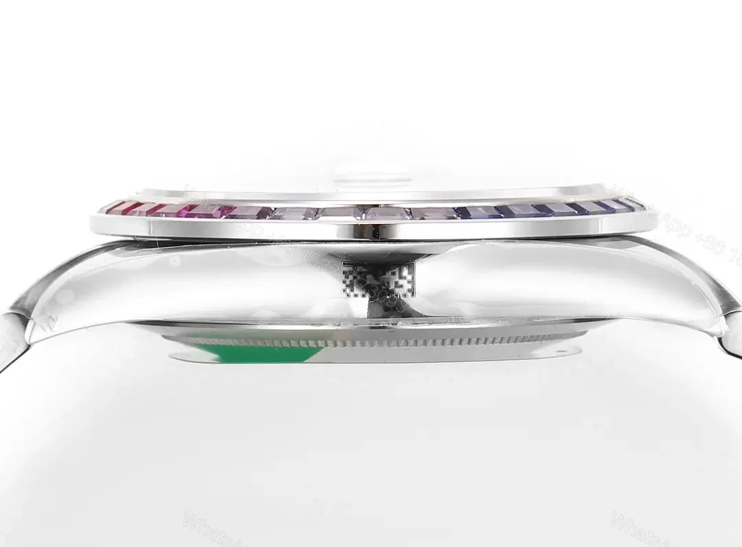 View 7 of Captivating rainbow datejust replica 36MM Silver Dial Edition RG-DJ36-RAINBOW-SILVER