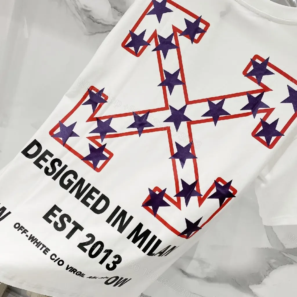 View 6 of Off-White Inspired Off-White Arc Minimalist Cotton Tee