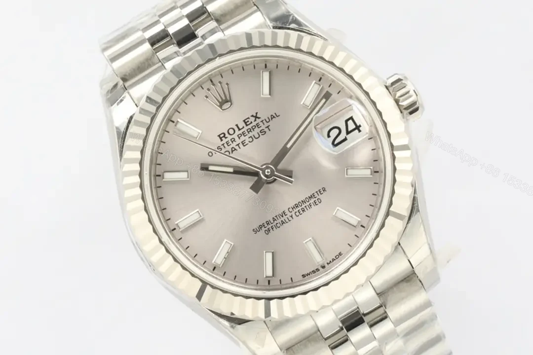 View 4 of Rolex Datejust 31 Stainless Steel Fluted Jubilee Silver 278274-0012