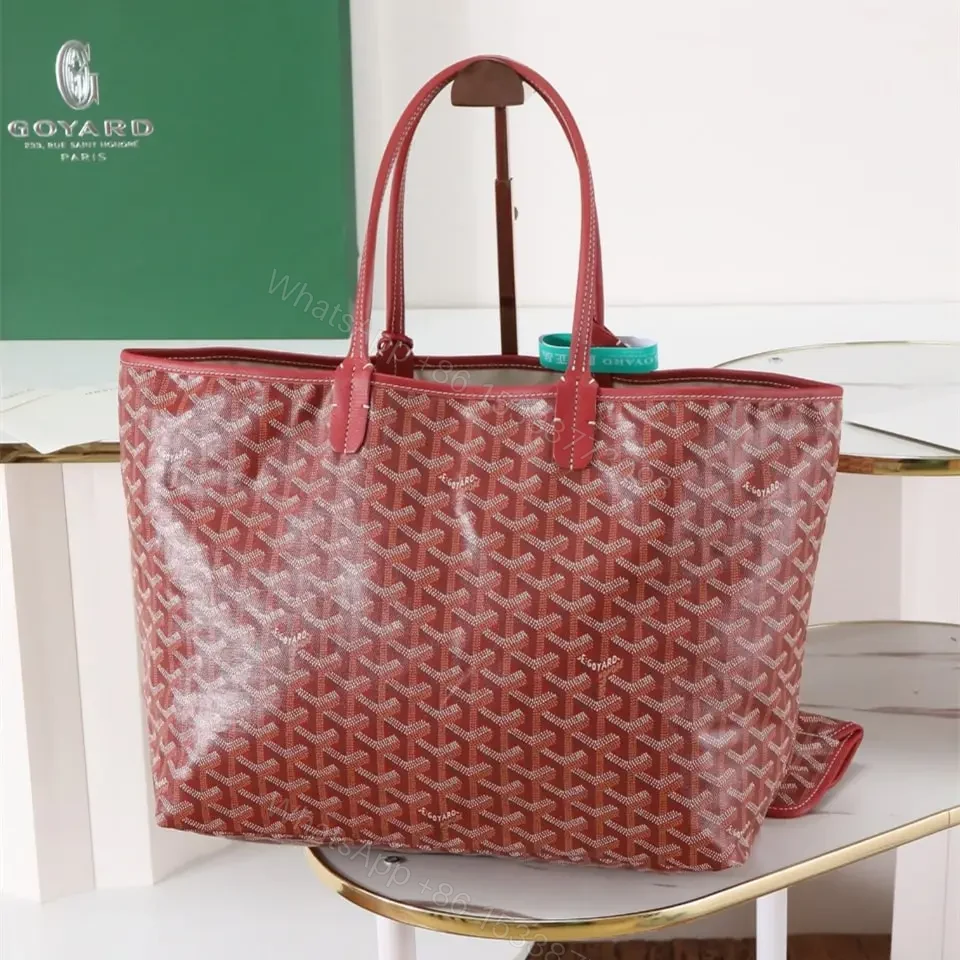 View 2 of 高仿Goyard*STLOUIP5滿印Tote手提袋鮮紅免檢版小號