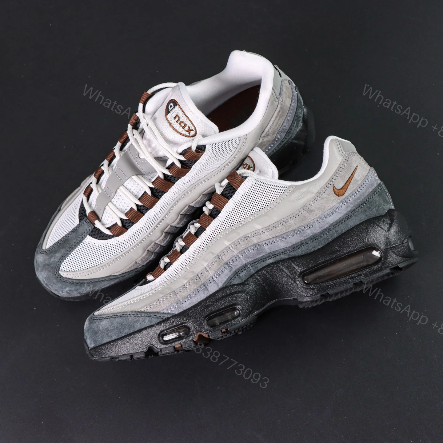 View 8 of Nike Air Max 95 Black Grey