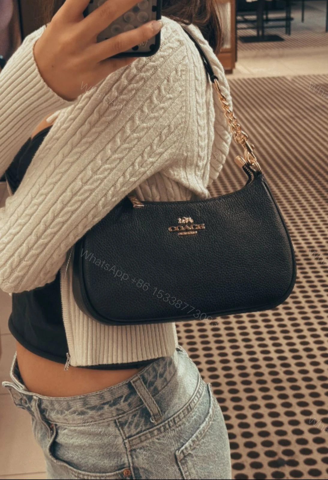 View 7 of FIRST COPY Coach Teri Shoulder Bag