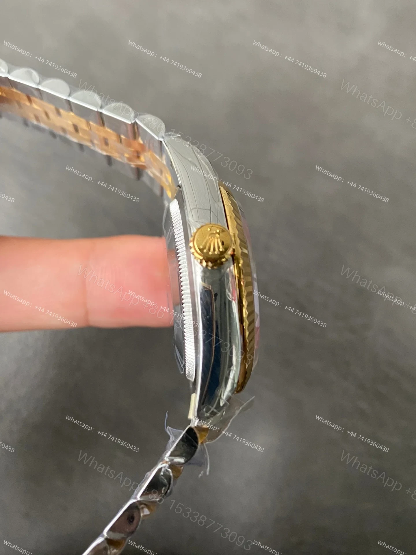 View 8 of Rolex Datejust M126233-0039 1:1 Replica Water Ripple Gold Dial Jubilee 36MM 3235 Movement Super Clone Watch