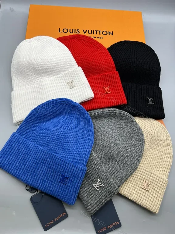 View 8 of Discreet LV-Style Knit Beanie: Luxe Warmth