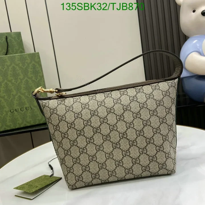 View 2 of Gucci Ophidia Super Mini Shoulder Bag in Beige and Ebony GG Supreme Canvas 79585