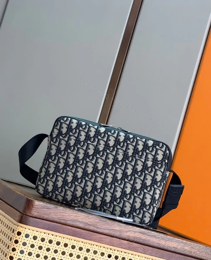 View 6 of Dior Replica Rider Zipped Messenger Bag Canvas and Leather
