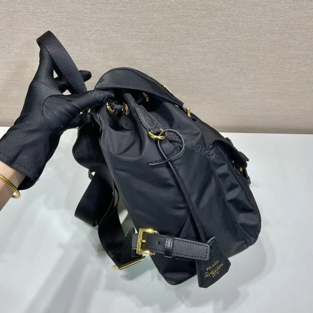 View 5 of 高仿Prada中古雙肩包1BZ677金扣免檢版