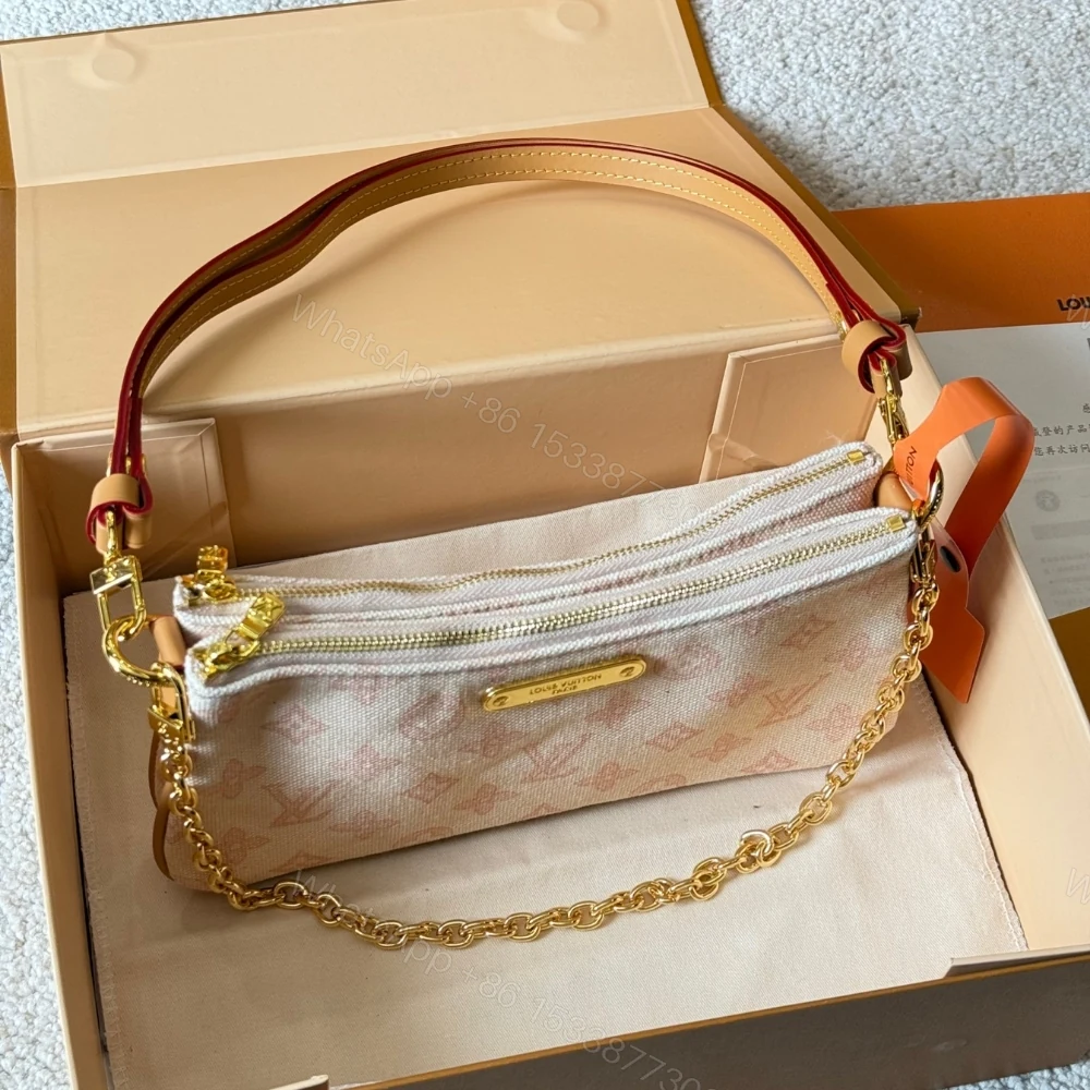 View 4 of Louis Vuitton Pochette Liv Monogram Origine Lin 24Cm
