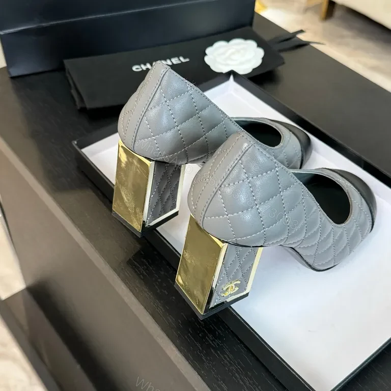 View 8 of Quilted Cap-Toe Pumps â€” Chanel-Inspired Luxury Pumps