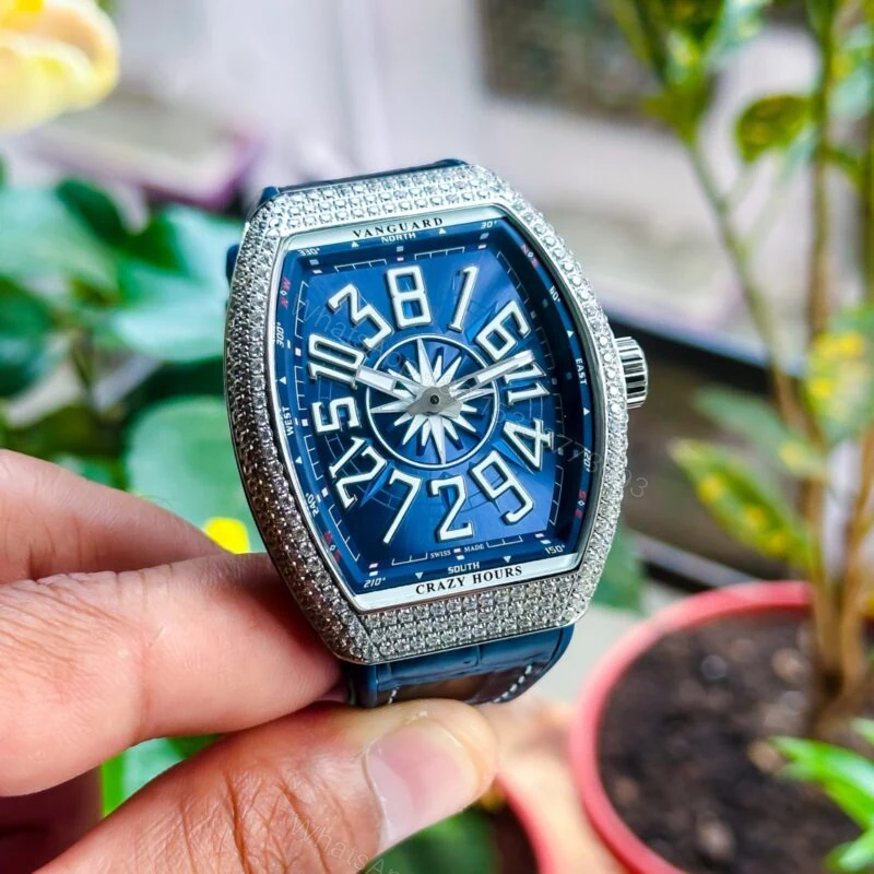 View 2 of Frank Muller Vanguard Yatching Crazy Hour Blue Dial 40mm Automatic