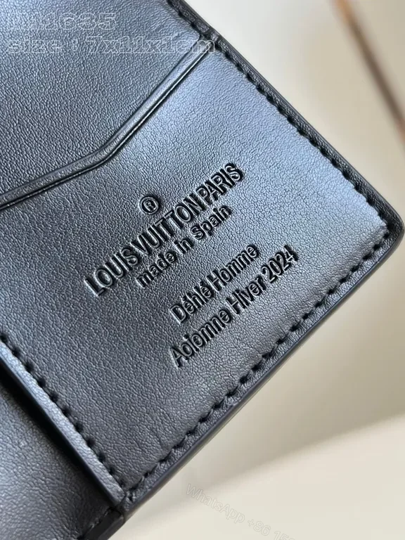 View 6 of Monogram Luxe Compact Wallet â€“ Dark LV, Card-Centric