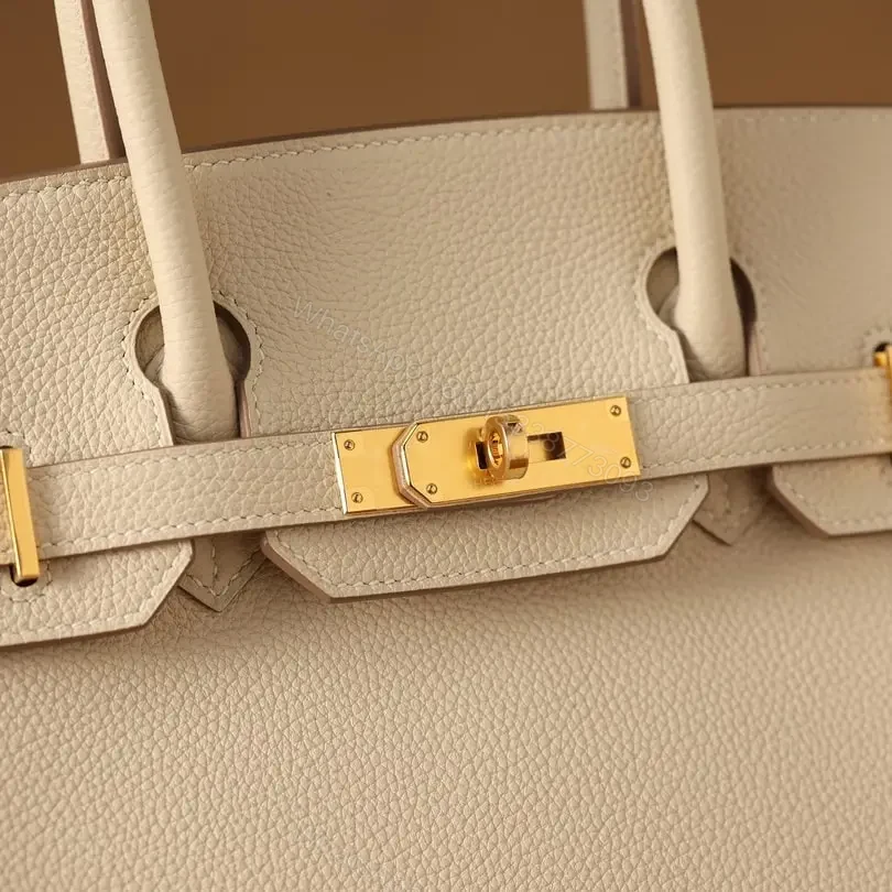 View 10 of 高仿Hermes*Birkin30奶昔白金扣免檢版