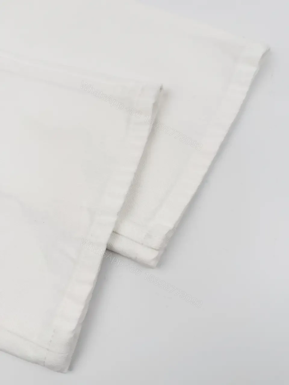 View 3 of Off-White Cream Wide-Leg High-Waist Pants with Metal Button Zip