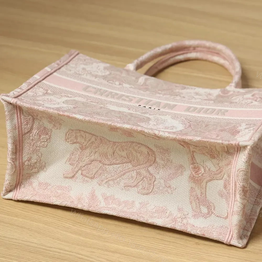 View 4 of 高仿Dior*BookTote系列粉色茹伊M手袋