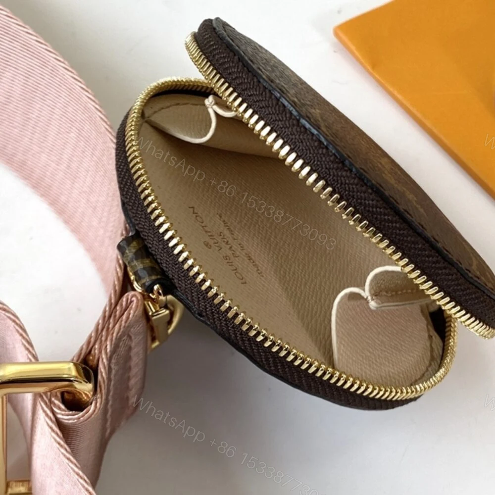 View 5 of Louis Vuitton Multi Pochette Accessoires Monogram Light Pink 24Cm M44840