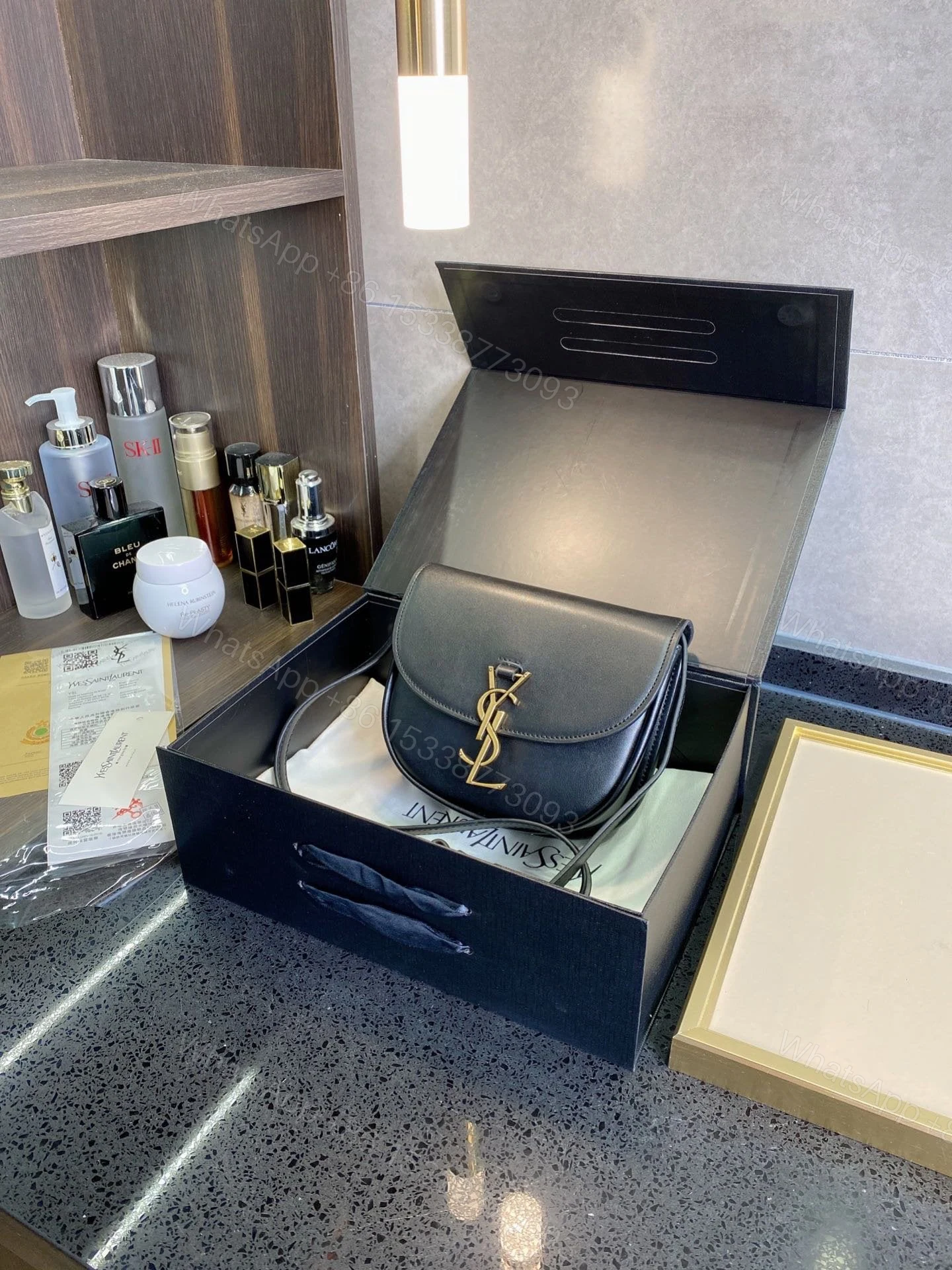 View 7 of Saint Laurent Women’s Kaia Small Satchel In Smooth