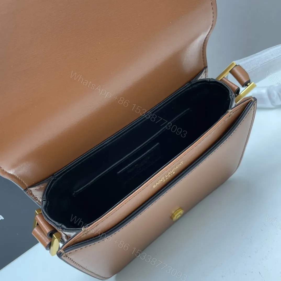 View 8 of Saint Laurent Le 61 Saddle Shoulder Bag in Calfskin