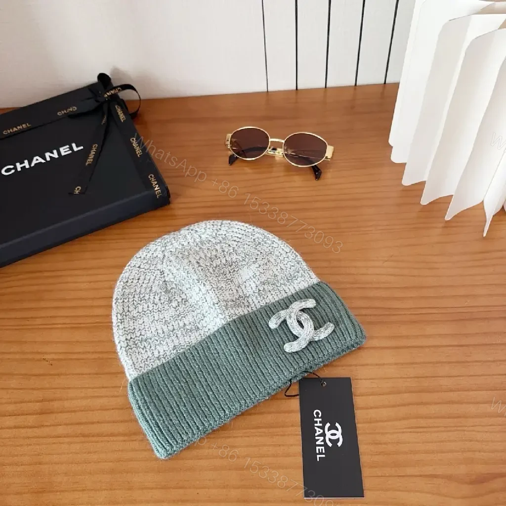 View 7 of Marled Knit Beanie: Luxe Texture, Subtle Chanel-Inspired Accent