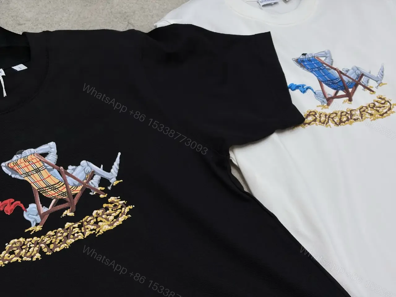 View 7 of Relaxed Tee White Cotton Embroidered Luxury Casual Tee