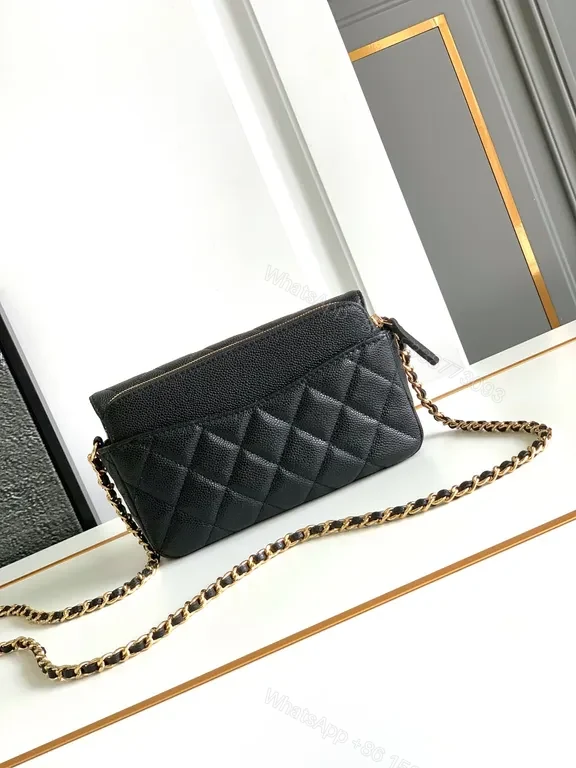 View 6 of Compact Black Quilted Shoulder Bag: Luxe Everyday Essentials