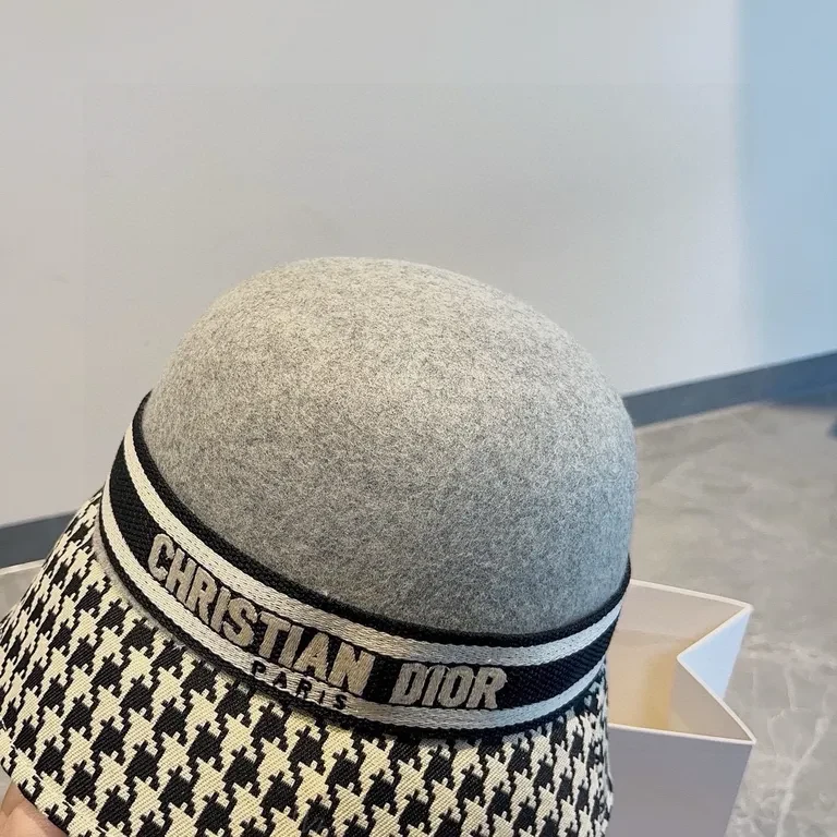 View 8 of Chic Dior-Brand Textured Bucket Hat - Luxury Streetwear