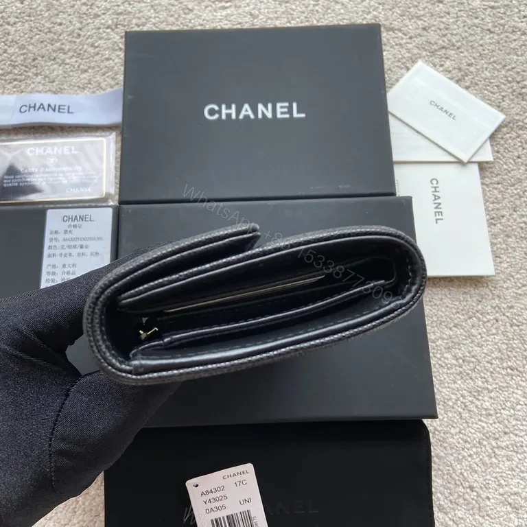 View 7 of Chanel-Inspired Quilted Wallet on Chain: Luxe Gold Hardware