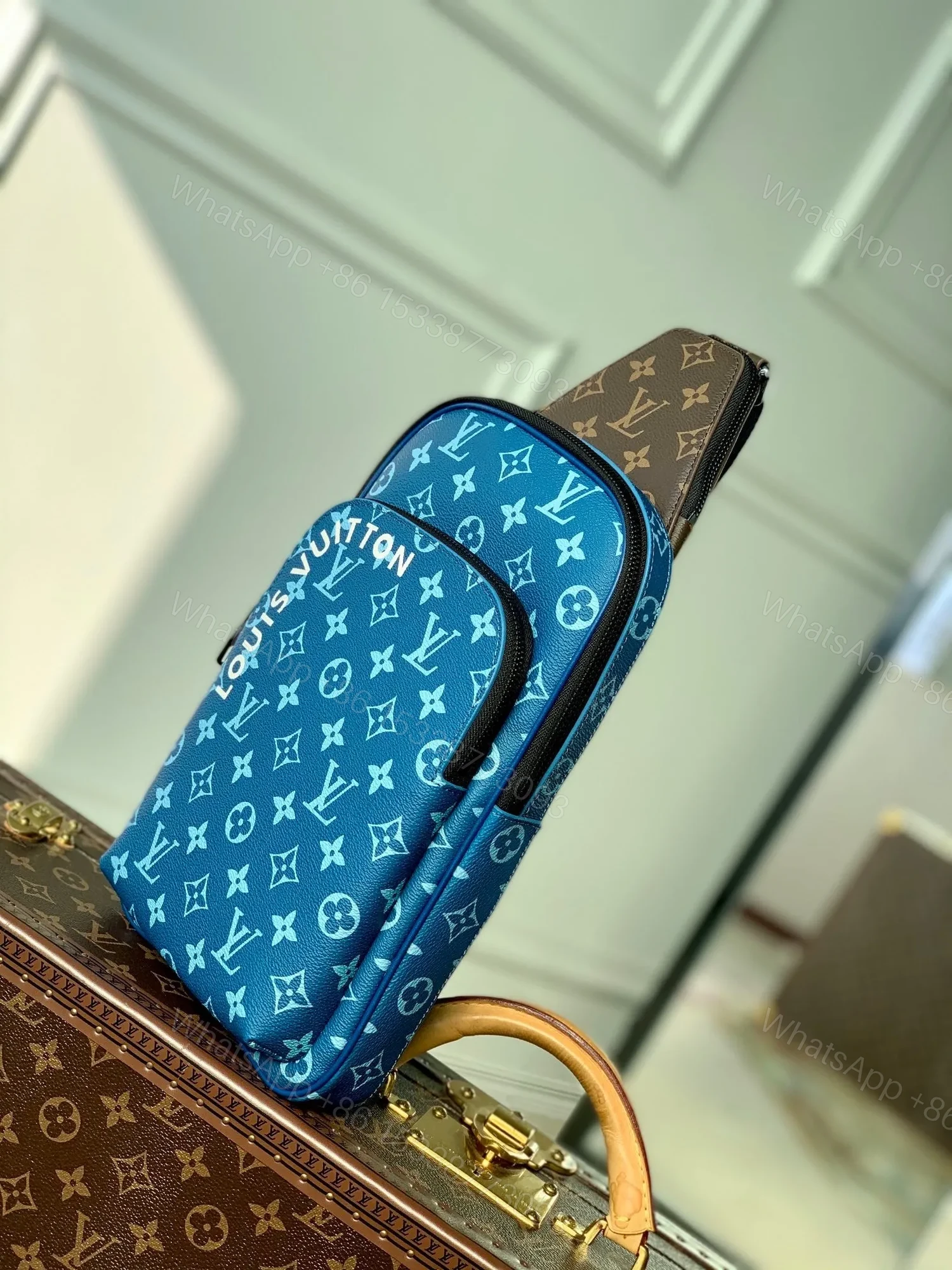 View 8 of LV avenue bag in Atlantic Blue