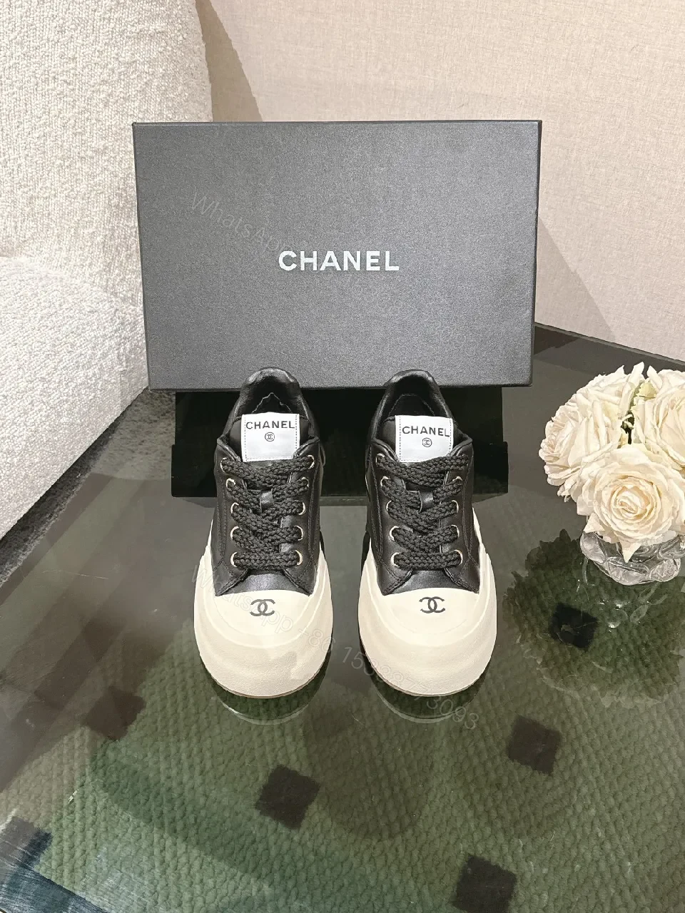 View 4 of Bold Texture Street-Ready Leather Sneaker, Platform Comfort