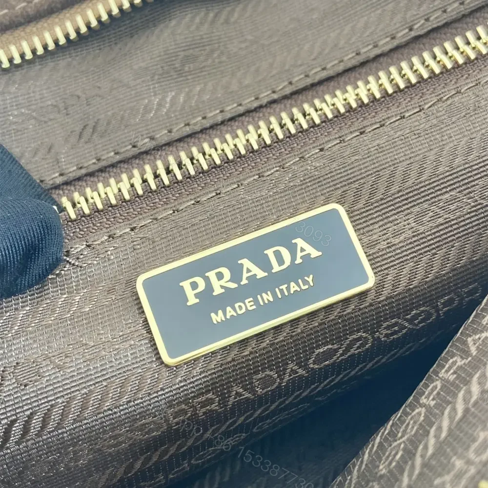 View 7 of 高仿Prada*Tote系列1BA439Nappa皮購物袋棕色大號免檢版