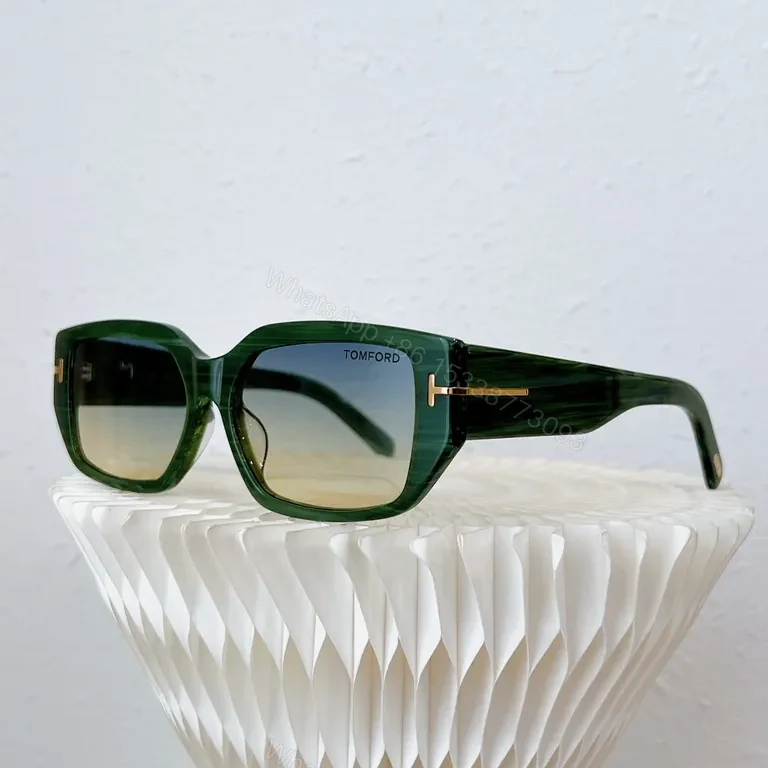 View 5 of White Frame Tom Ford Sunglasses: Bold, All-Day Comfort