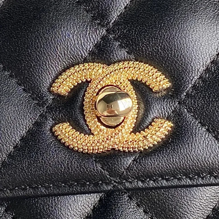 View 4 of Chanel-Inspired Quilted Leather Flap Bag: Modern Luxury