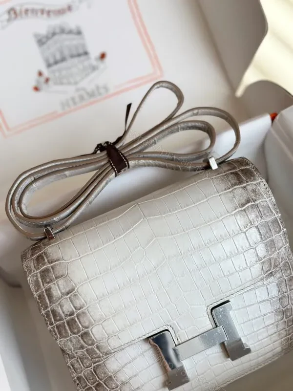 View 8 of HN 19 Himalaya Genuine Crocodile Leather Palladium Hardware