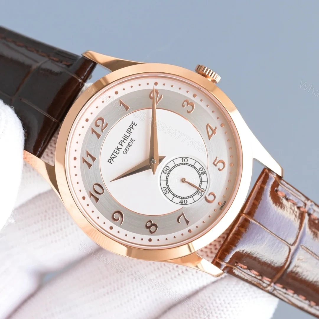 View 4 of Patek Philippe Calatrava Style Manual Winding Dress Watch Leather Strap Classic Edition PP-CALATRAVA-CLASSIC-MANUAL-WINDING-LEATHER-42H