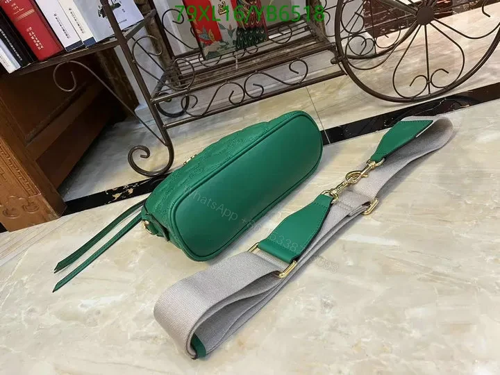View 8 of Fake Gucci GG Matelassé Green Leather Bag PZK456